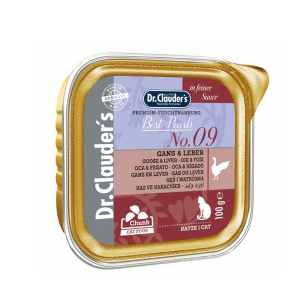 Alimento húmedo para gatos Dr Clauder's Higado y Ganso Gans & Leber 100gr