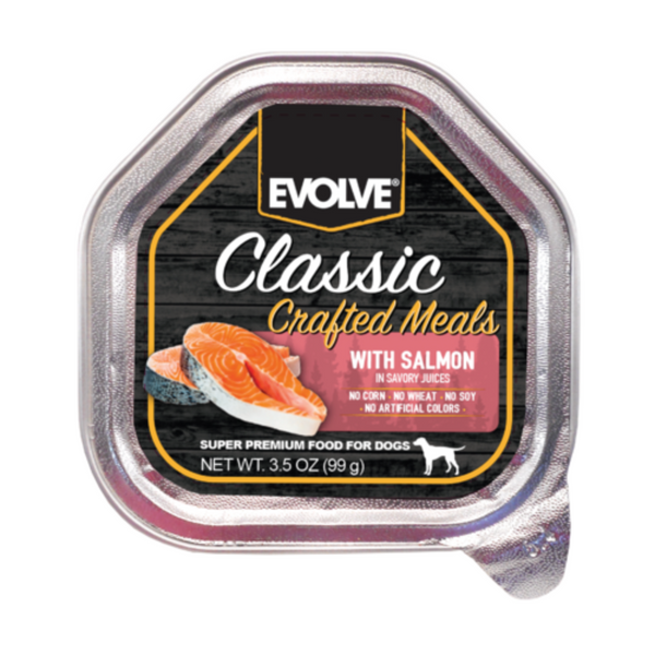 Alimento húmedo para perros Evolve Classic Salmón 100gr