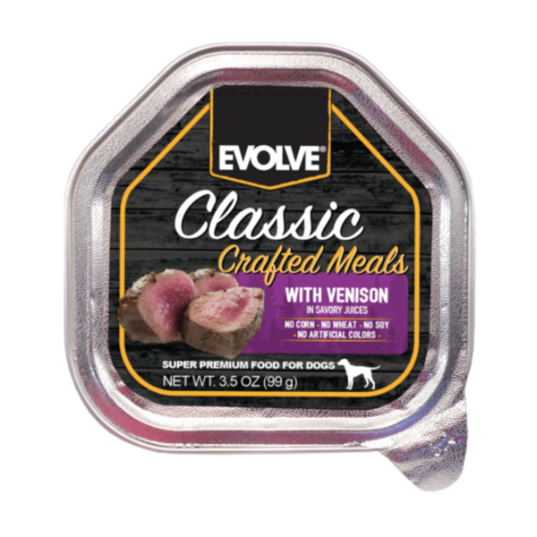 Alimento húmedo para perros Evolve Classic Venado 100gr