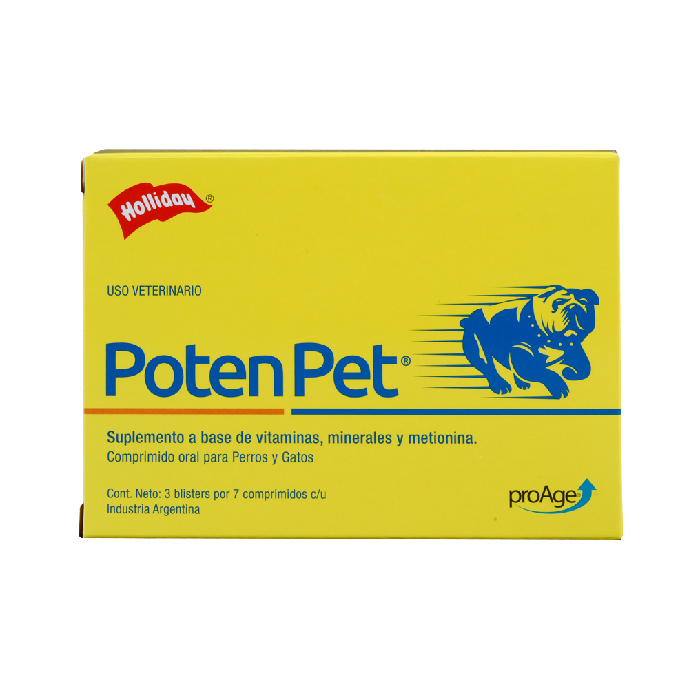 Biomodulador Poten Pet para Perros y Gatos 21 comprimidos