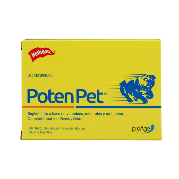 Biomodulador Poten Pet para Perros y Gatos 21 comprimidos