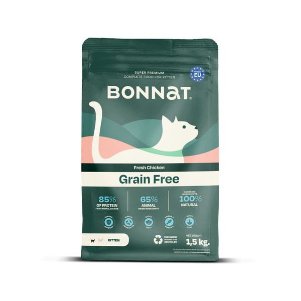 Alimento para gatos Bonnat Grain Free Cachorros 1.5 Kg