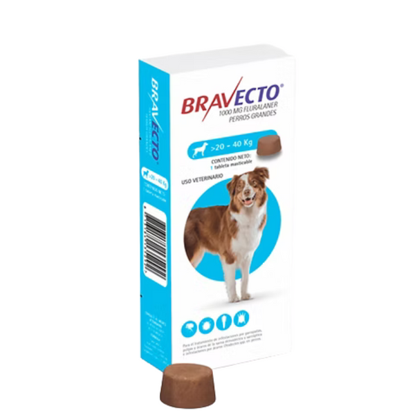 Antipulgas perros Bravecto  20 - 40 Kg