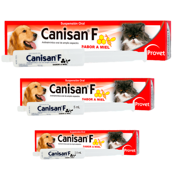 Desparasitante perros y gatos Canisan F