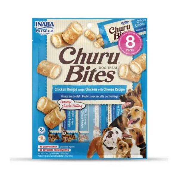 Churu Bites Snack Perros Pollo y Queso 96 gr