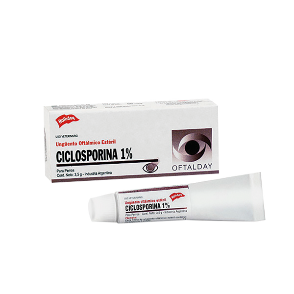 Ciclosporina Ungüento Oftálmico Perro y Gato 1% 3.5mg