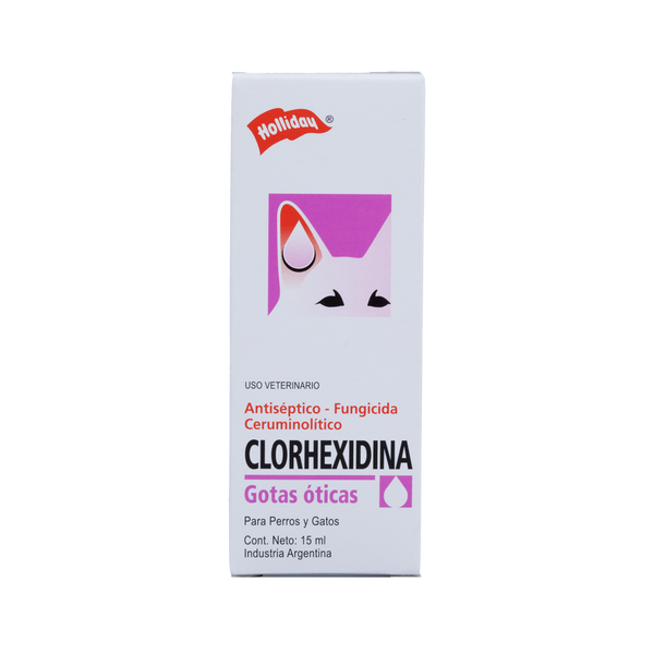 Clorhexidina Gotas Óticas Perros y Gatos 15ml