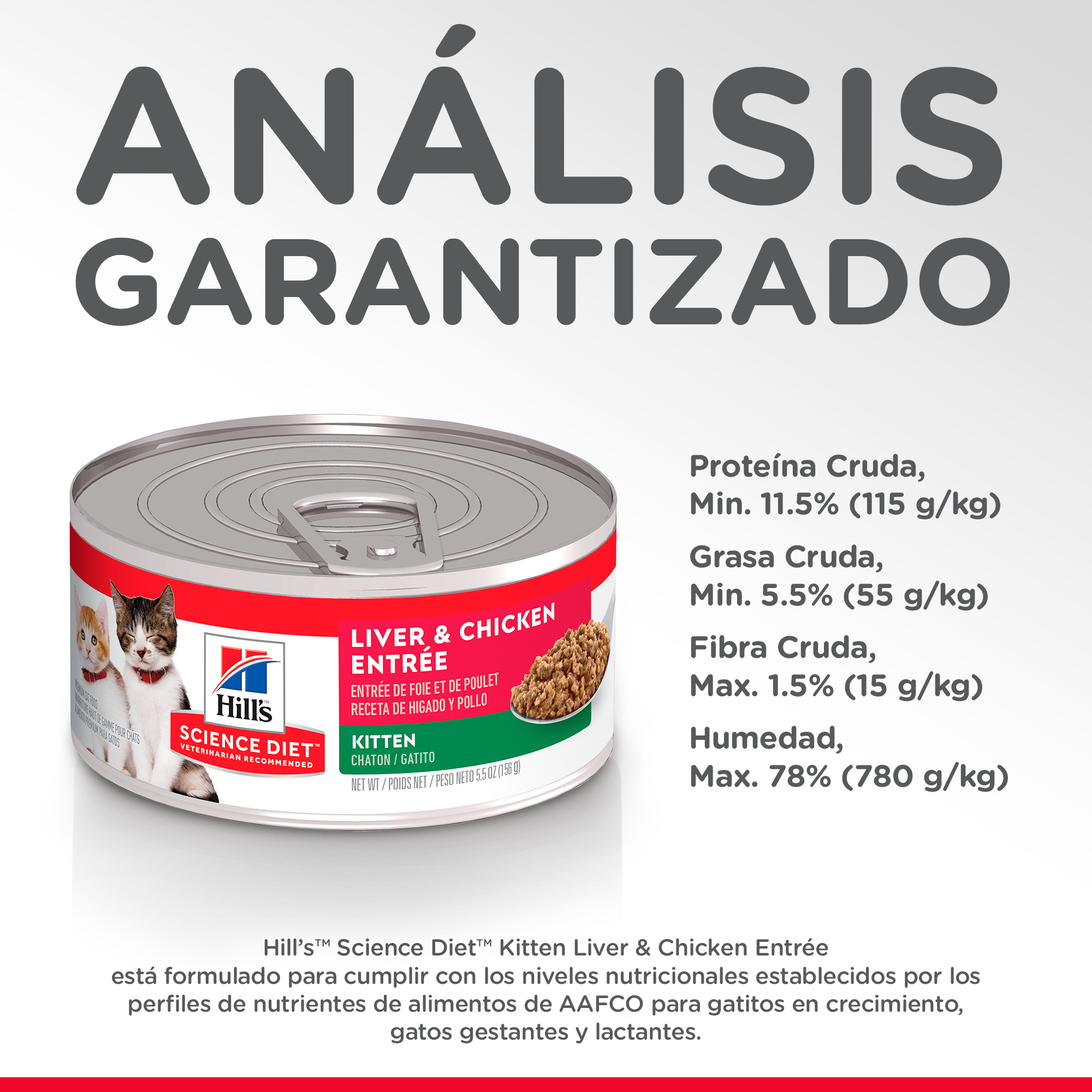 Comida Húmeda Gato Hills Kitten Liver & Chicken 5.5 Onz