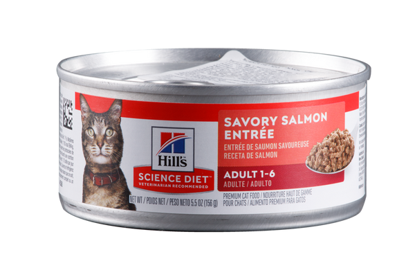 Comida Húmeda Para Gato Hills Adulto Salmón 5,5 Onz