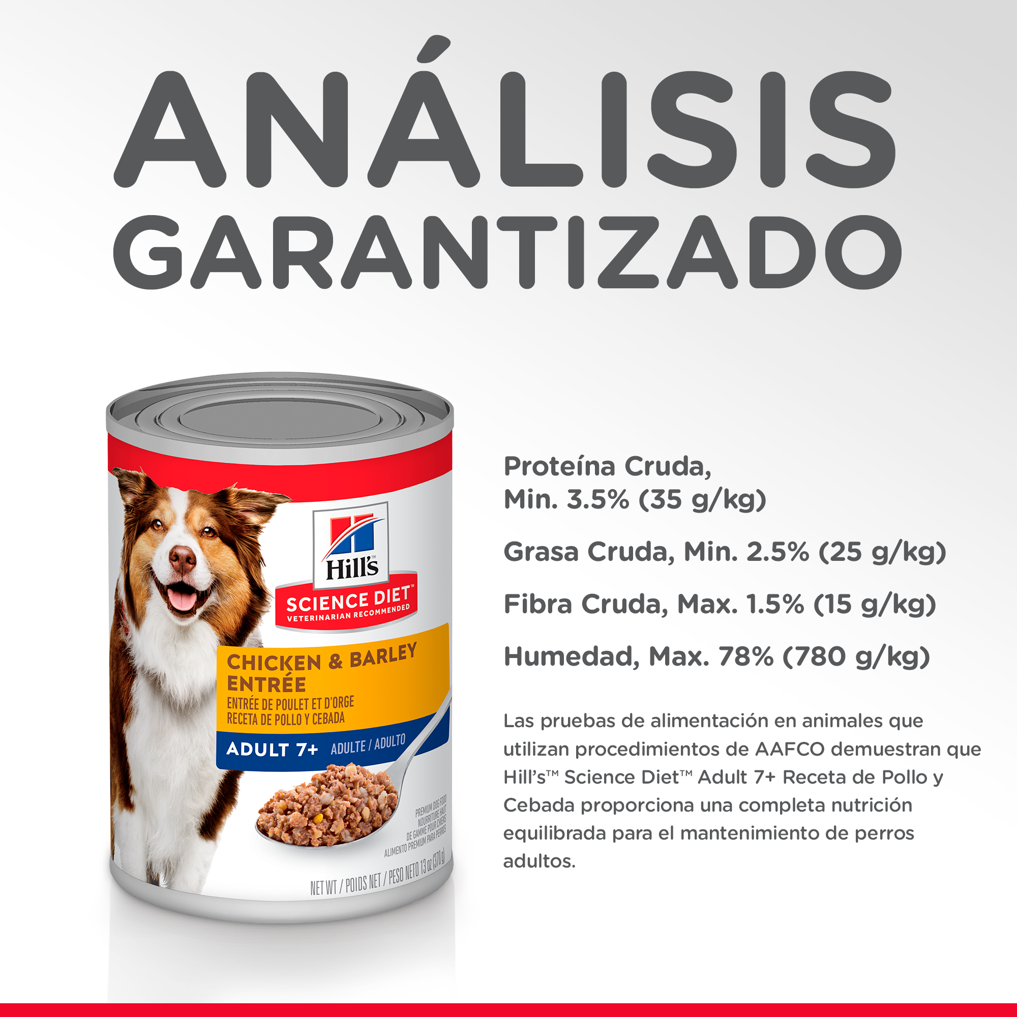 Comida Húmeda para Perro Hills Senior 7+ Chicken 13 Onz