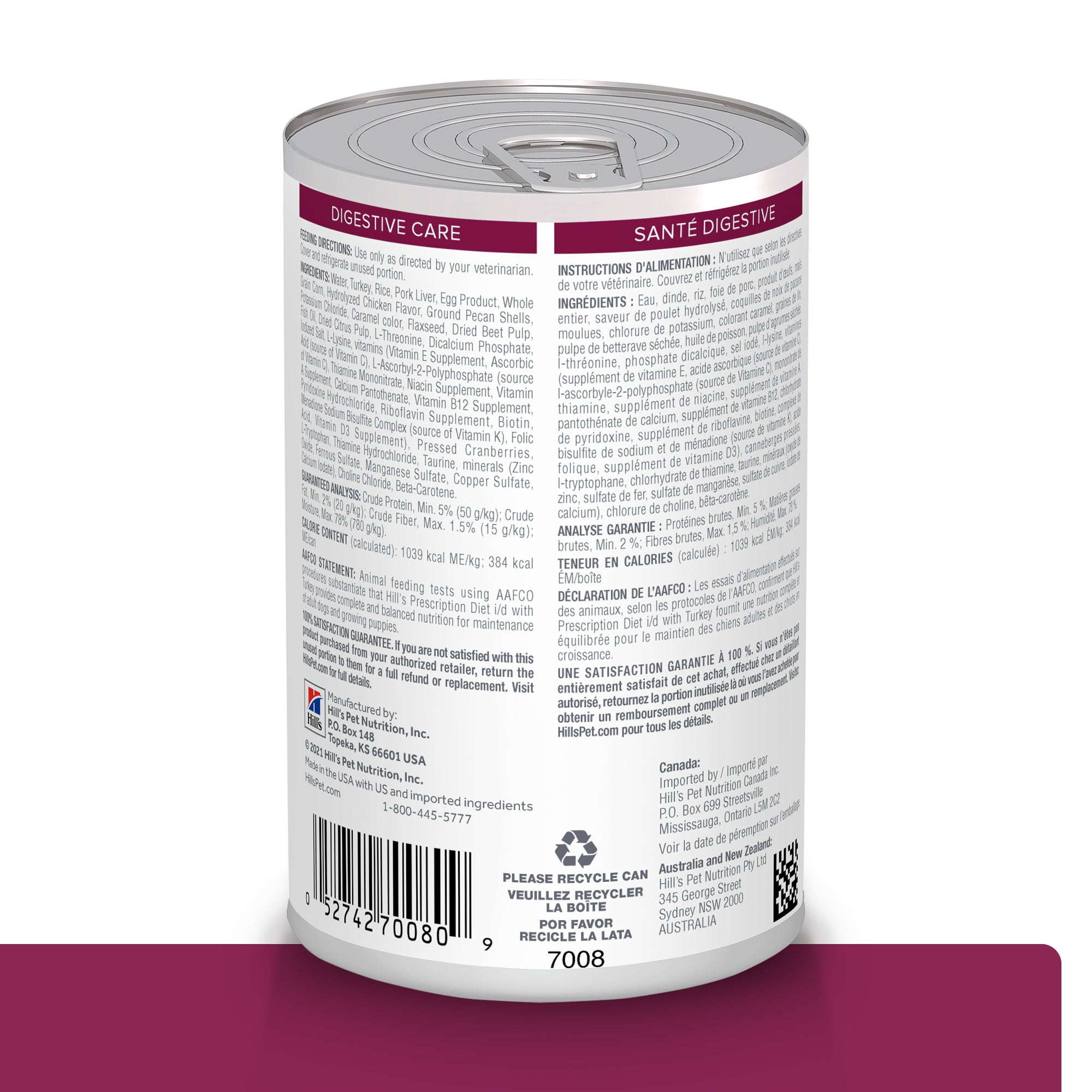 Comida Húmeda para Perros Hills Prescription Digestive Care i/d Turkey 13 Onz