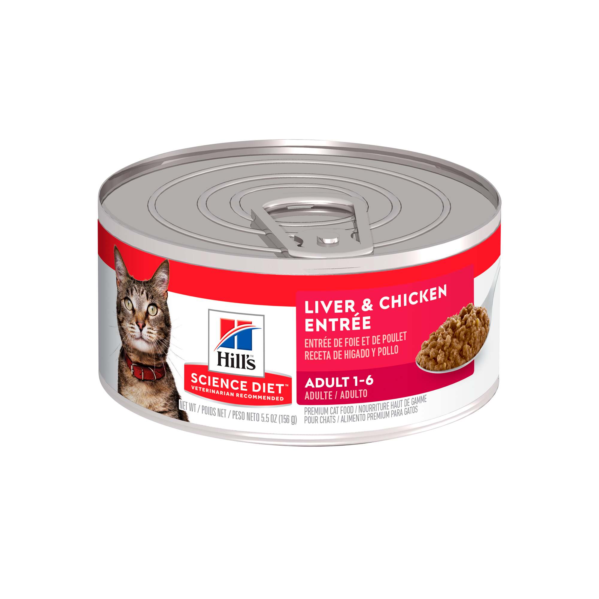 Comida Húmeda para Gato Hills Adulto Liver and Chicken 5.5 Onz