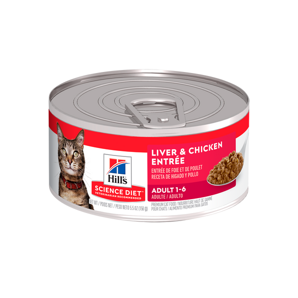 Comida Húmeda para Gato Hills Adulto Liver and Chicken 5.5 Onz