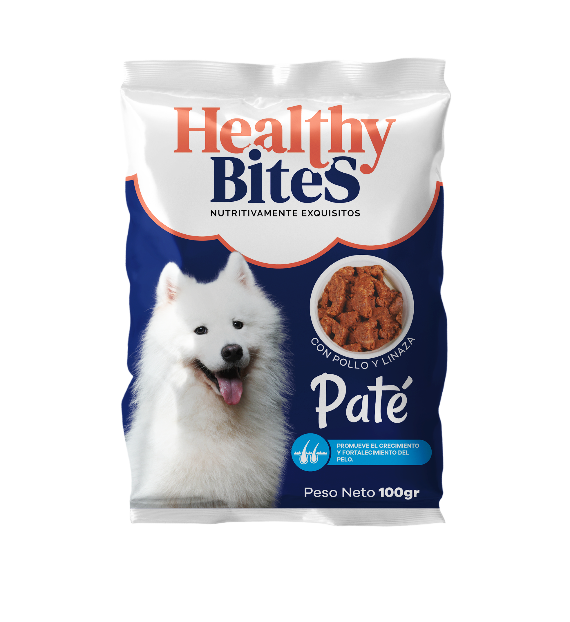 Snack Húmedo para Perro Healthy Bites Paté Derm 100gr