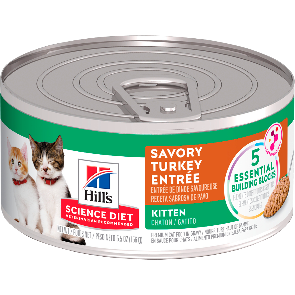 Alimento Húmedo para gatito Hills Kitten Pavo 5,5 Onz