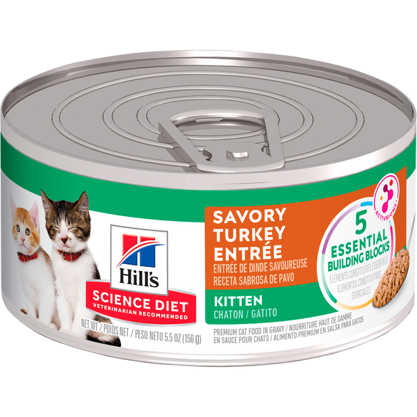 Alimento Húmedo para gatito Hills Kitten Pavo 5,5 Onz