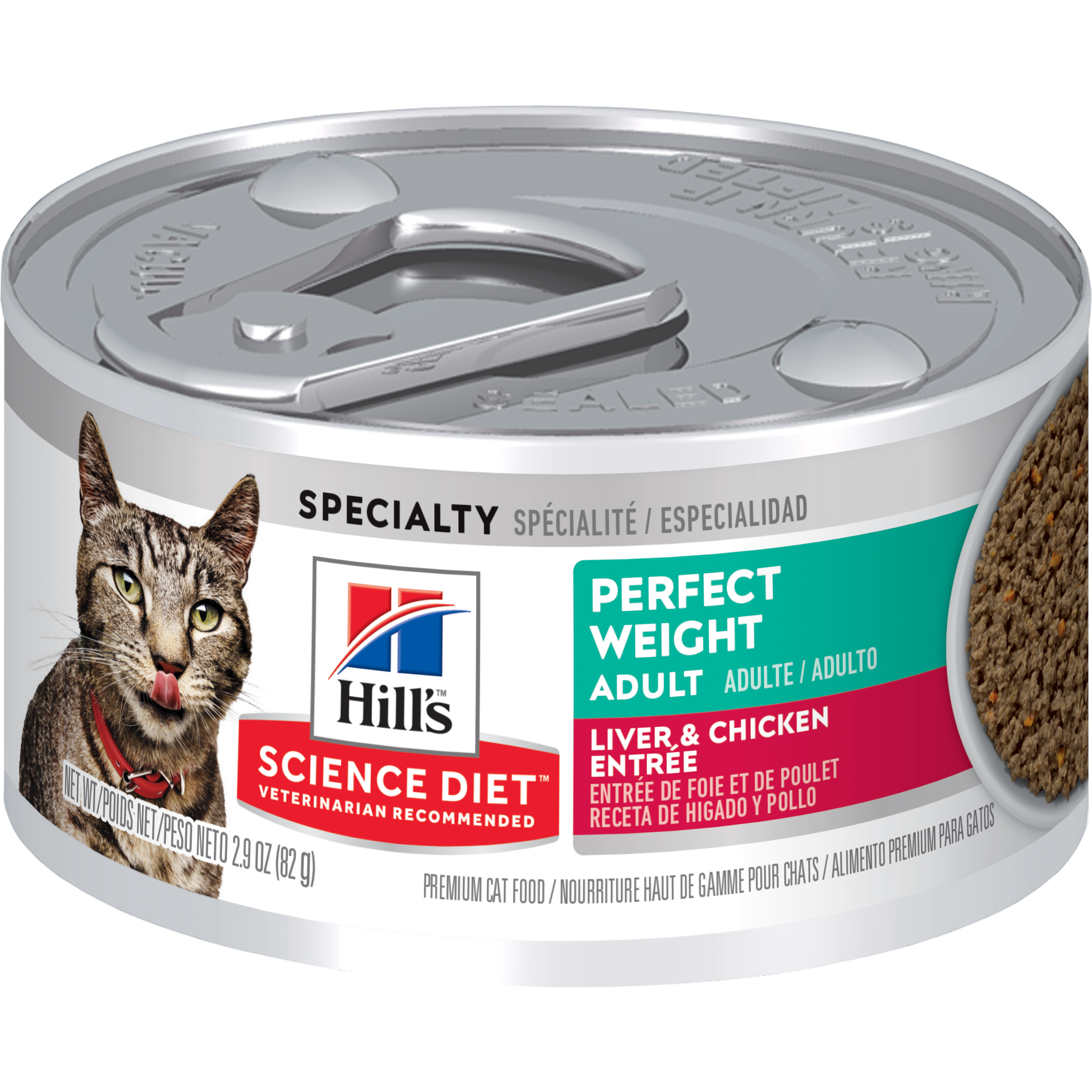 Comida Húmeda para Gato Hills Adulto Peso Perfecto 2,9 Onz