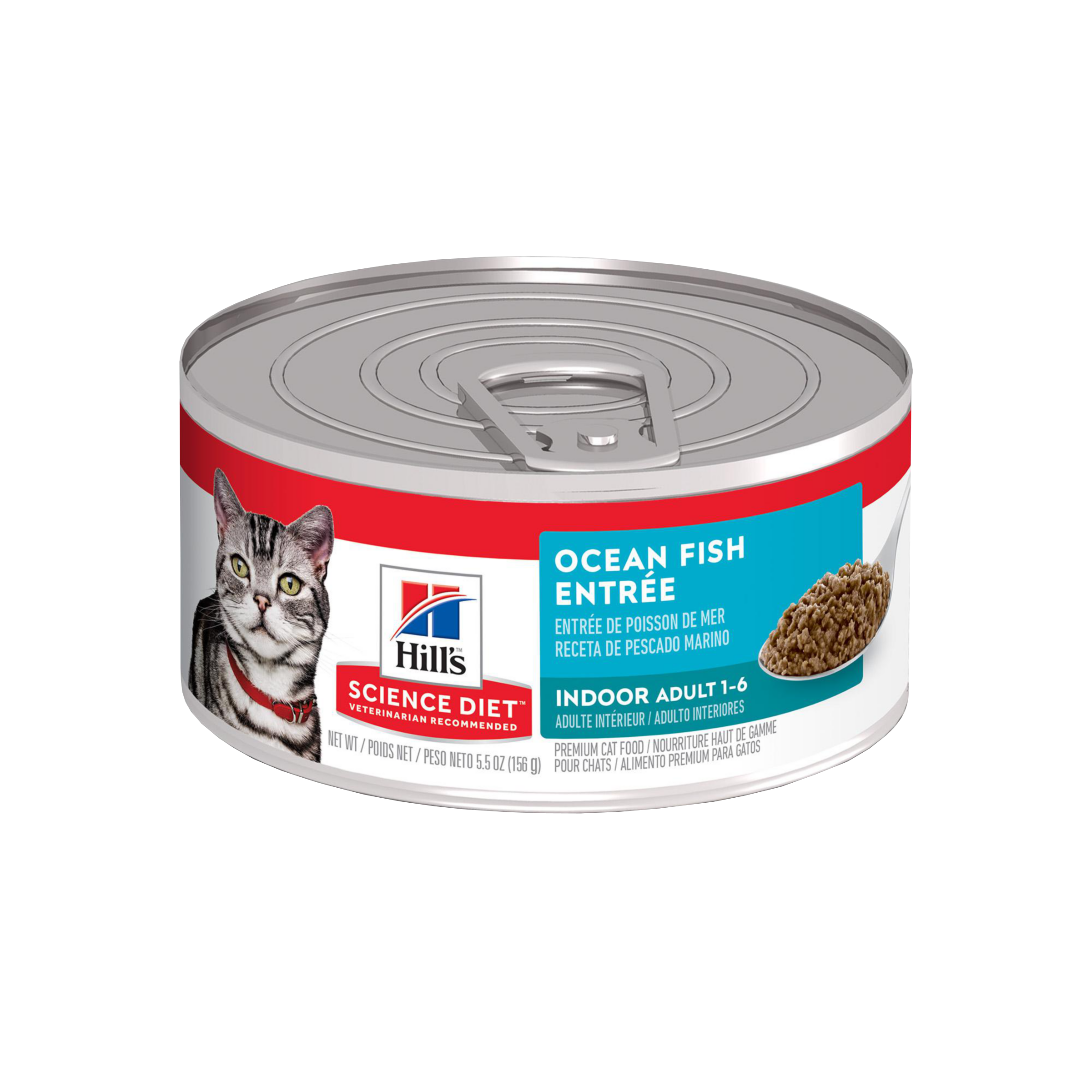Alimento Húmedo para Gato Adulto Hills Indoor Sabores de Mar 5,5 Onz