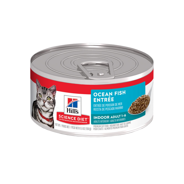 Alimento Húmedo para Gato Adulto Hills Indoor Sabores de Mar 5,5 Onz