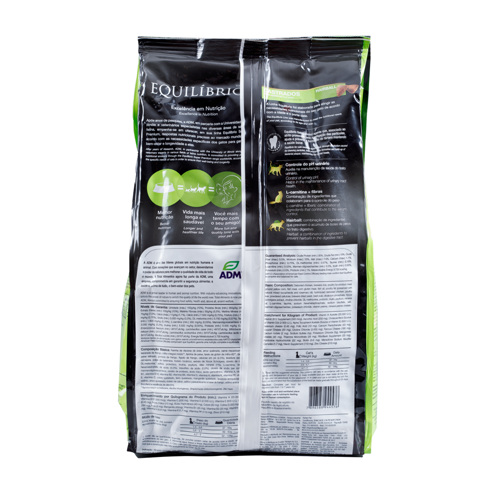 Comida Para Gato Equilibrio Adulto Castrado