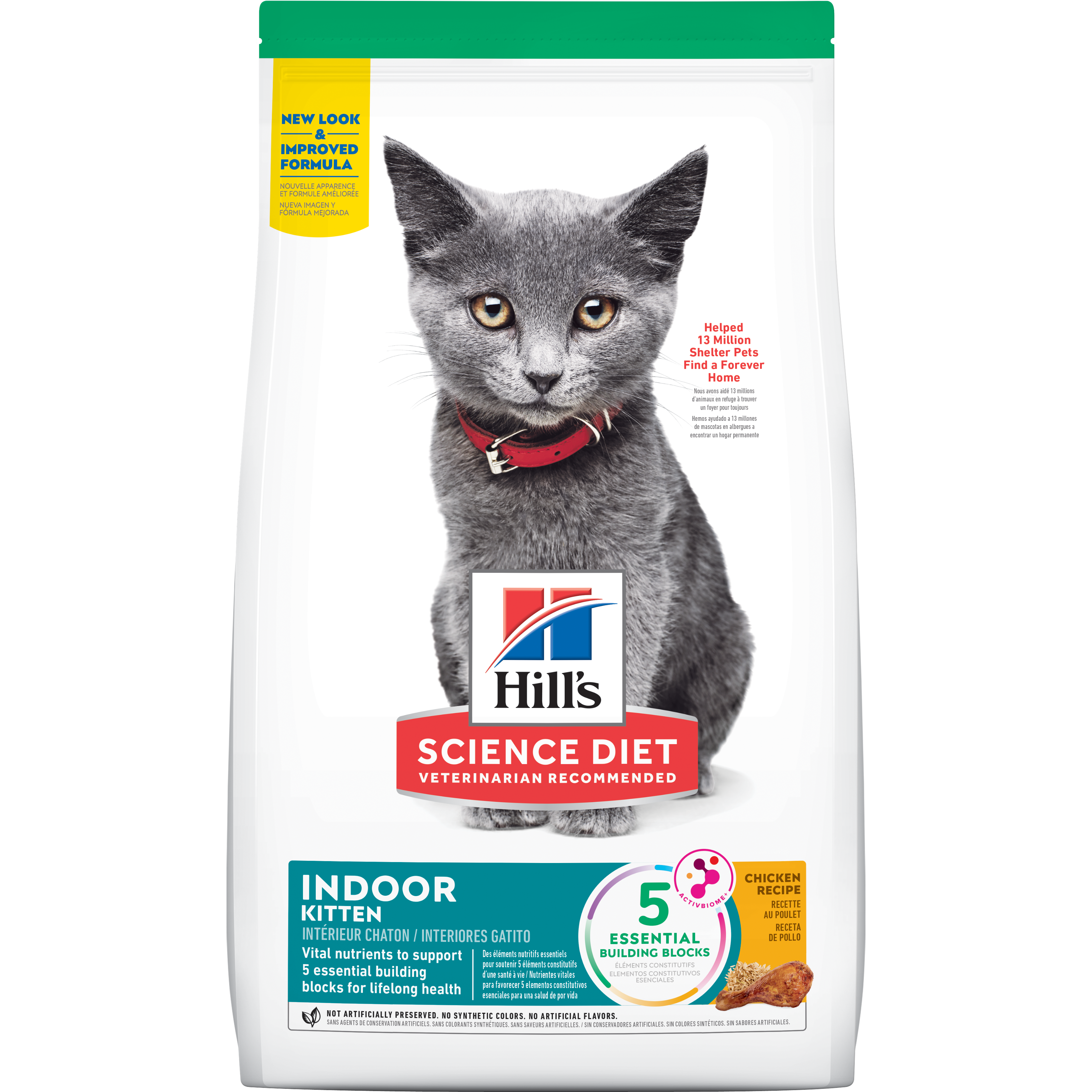 Comida Para Gato Hills Kitten Indoor Pollo