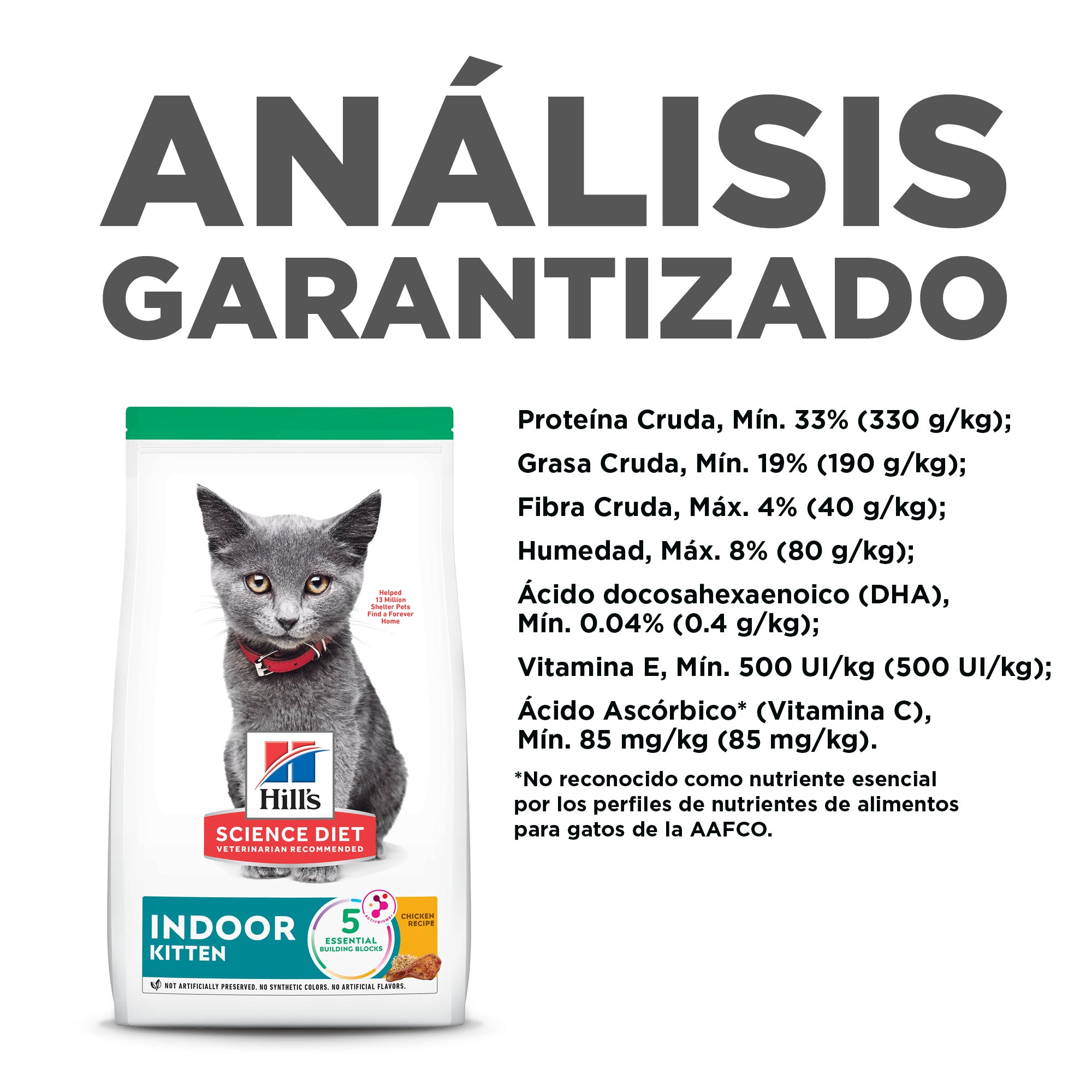 Comida Para Gato Hills Kitten Indoor Pollo