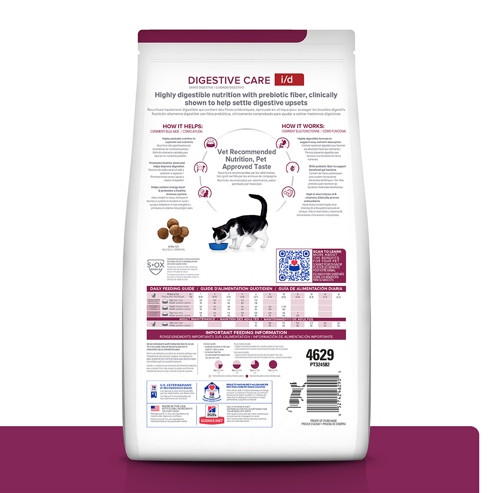 Comida para gato Hills Prescription Digestive Care i/d 4Lbs