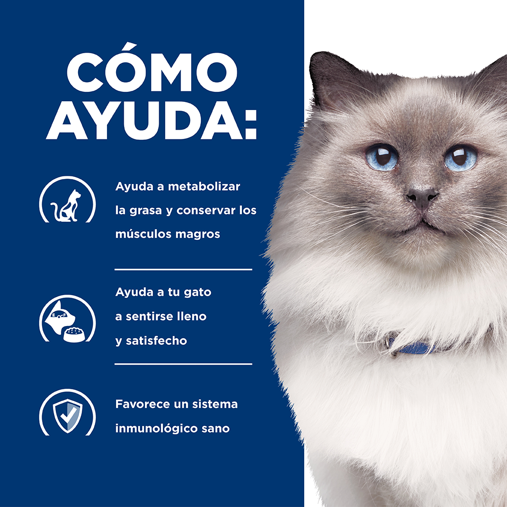 Comida para gato Hills Reducción de peso r/d  4Lbs