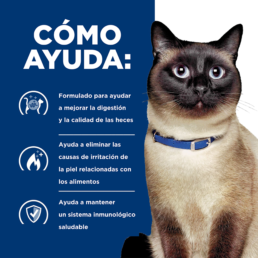 Comida para gato Hills Prescription Diet Sensibilidades alimentarias z/d - 4 Lbs