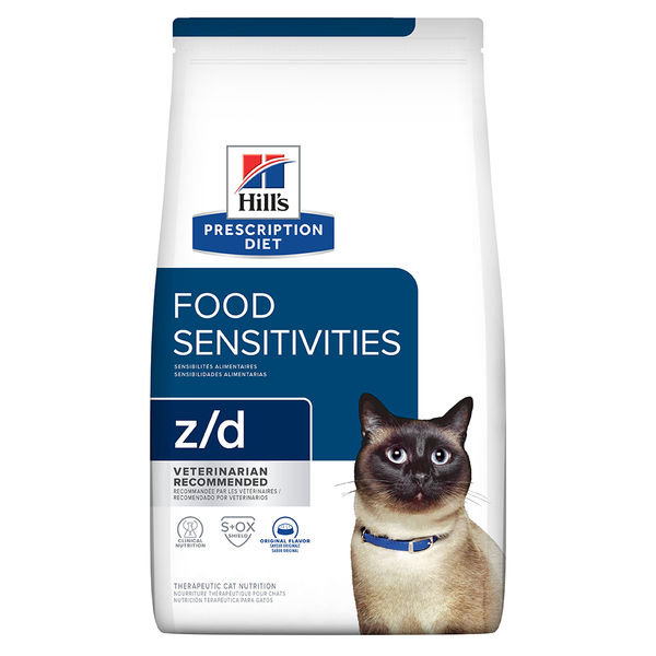 Comida para gato Hills Prescription Diet Sensibilidades alimentarias z/d - 4 Lbs