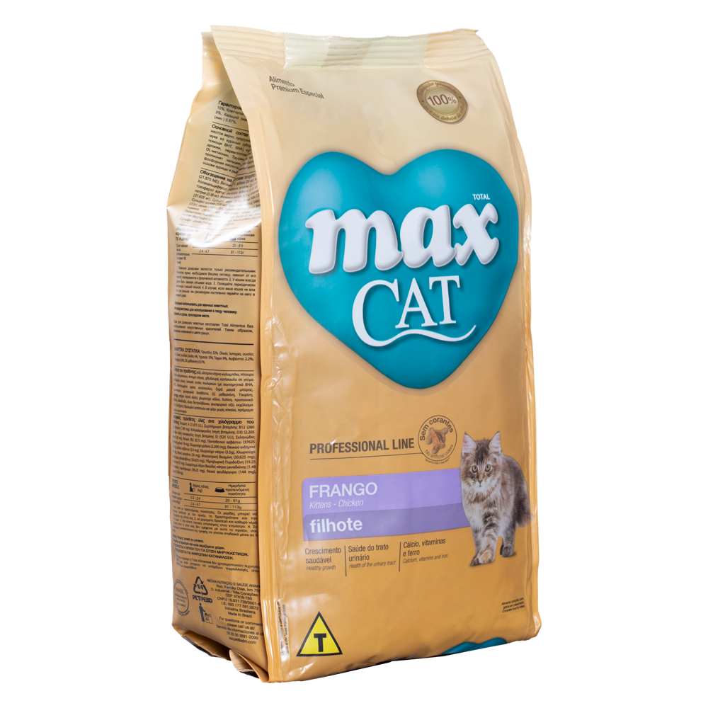 Comida Para Gato Max Cat Professional Line Kitten Frango