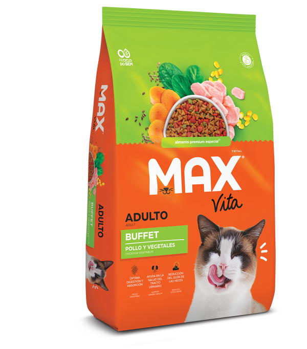 Comida Para Gato Max Vita Adulto Buffet Pollo y Vegetales