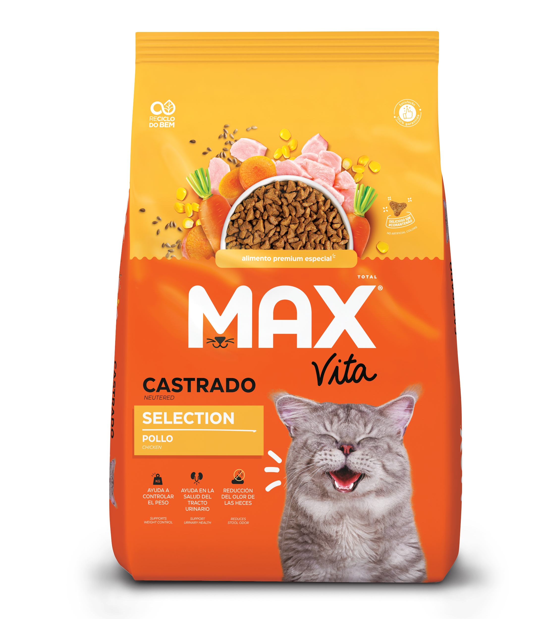 Comida Para Gato Max Vita Adulto Castrado Selection Pollo