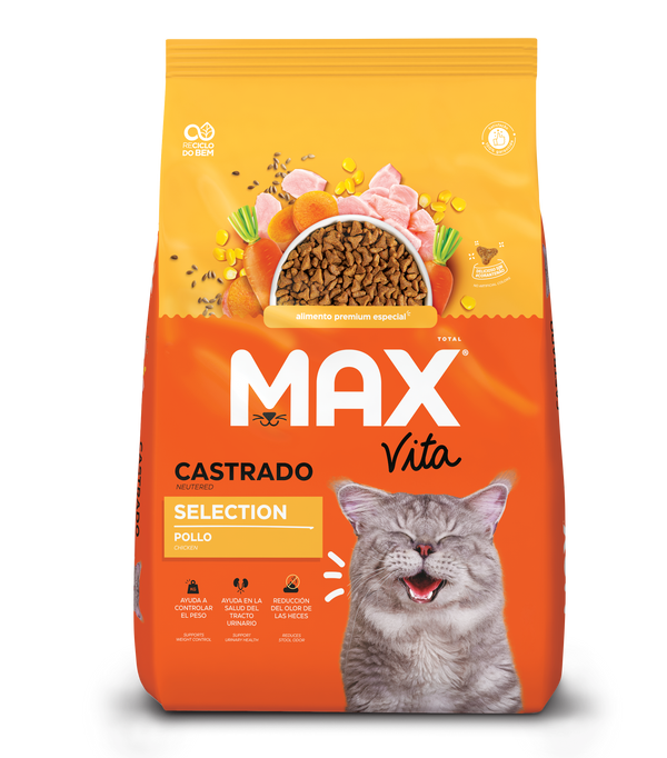 Comida Para Gato Max Vita Adulto Castrado Selection Pollo