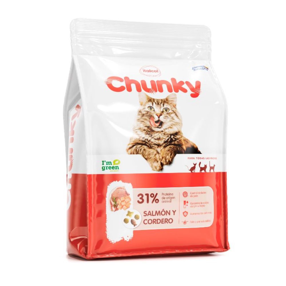 Comida Para Gatos Chunky Adulto Salmon Y Cordero