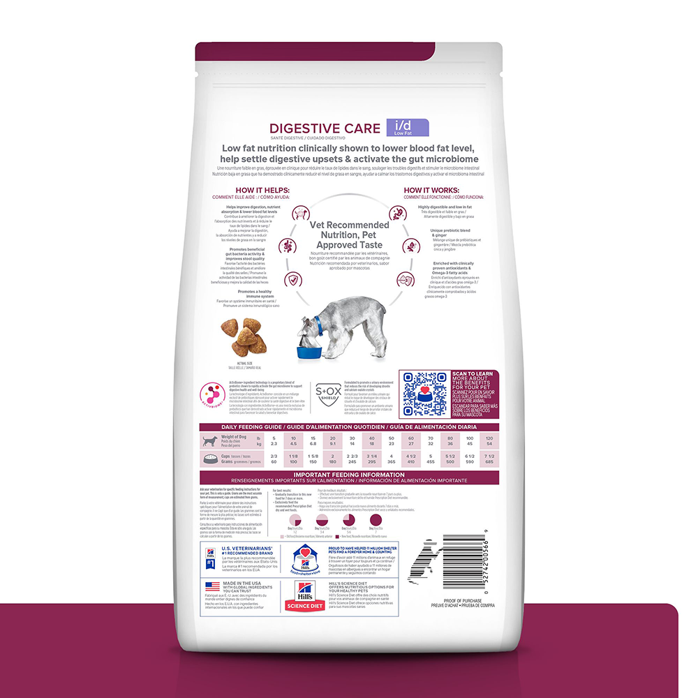 Comida para Perro Hills Prescription Digestive Care i/d Low Fat 8,5 Lbs