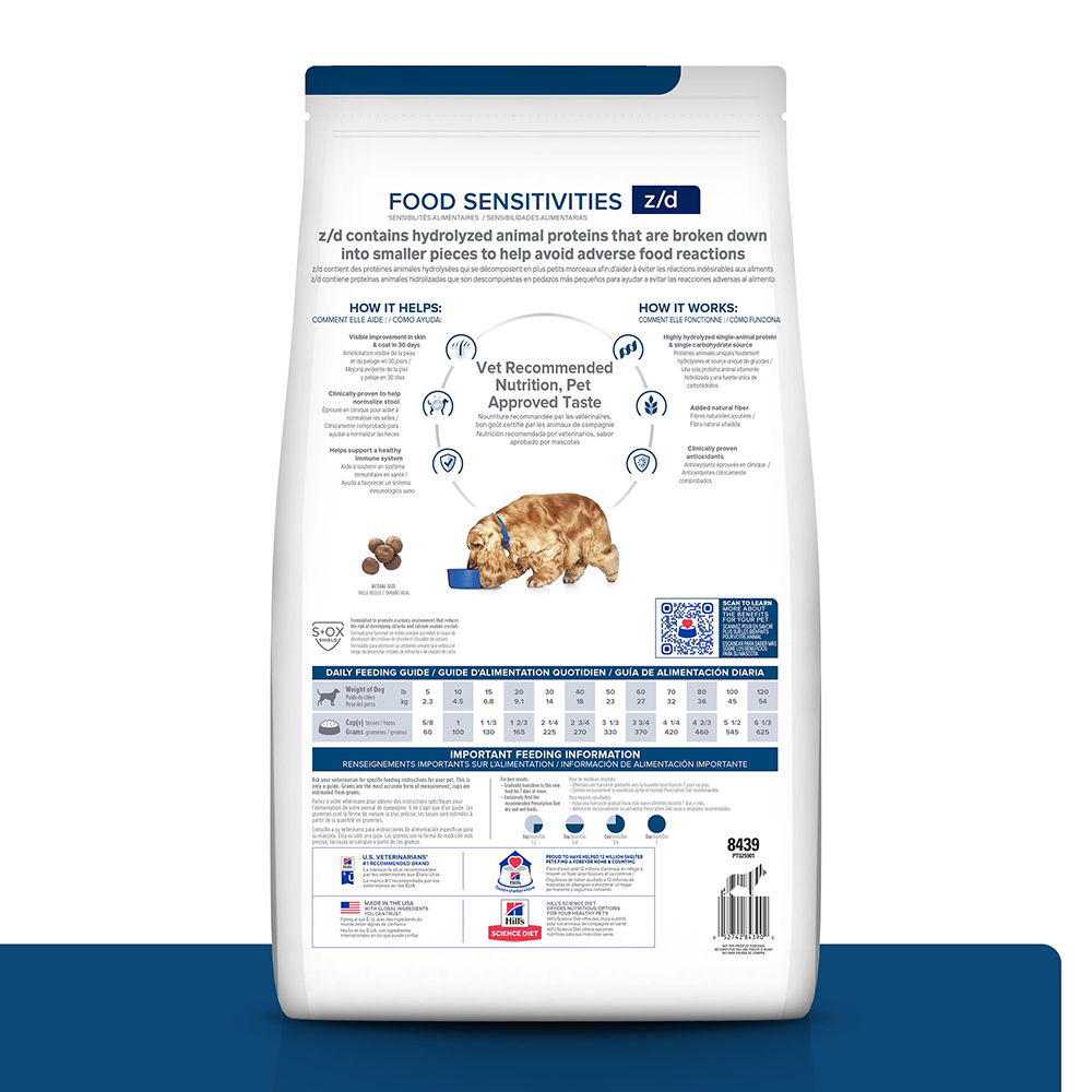 Comida para perro Hills Prescription Diet Sensibilidades alimentarias z/d