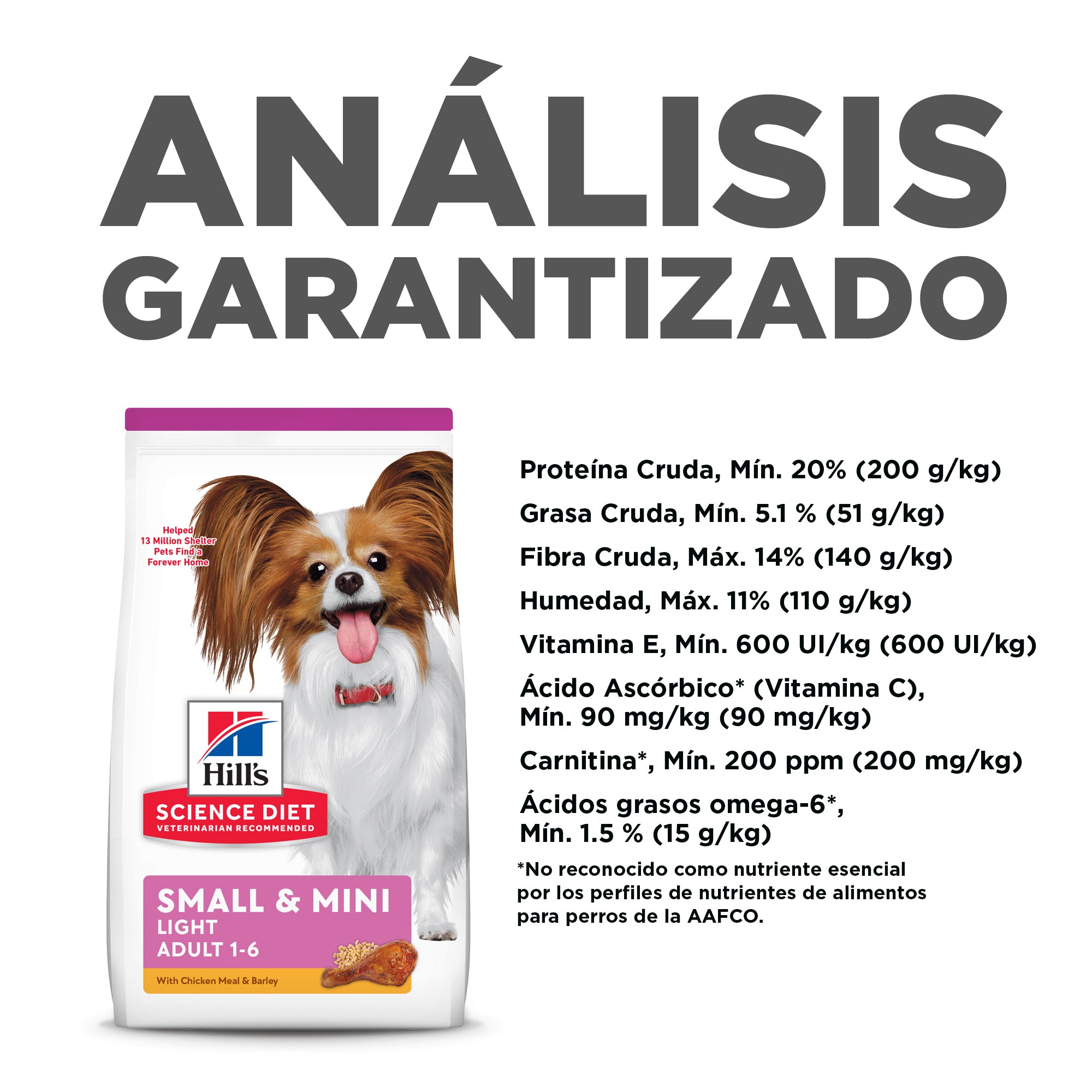 Comida Para Perro Hills SP Adulto Light Razas Mini Pollo