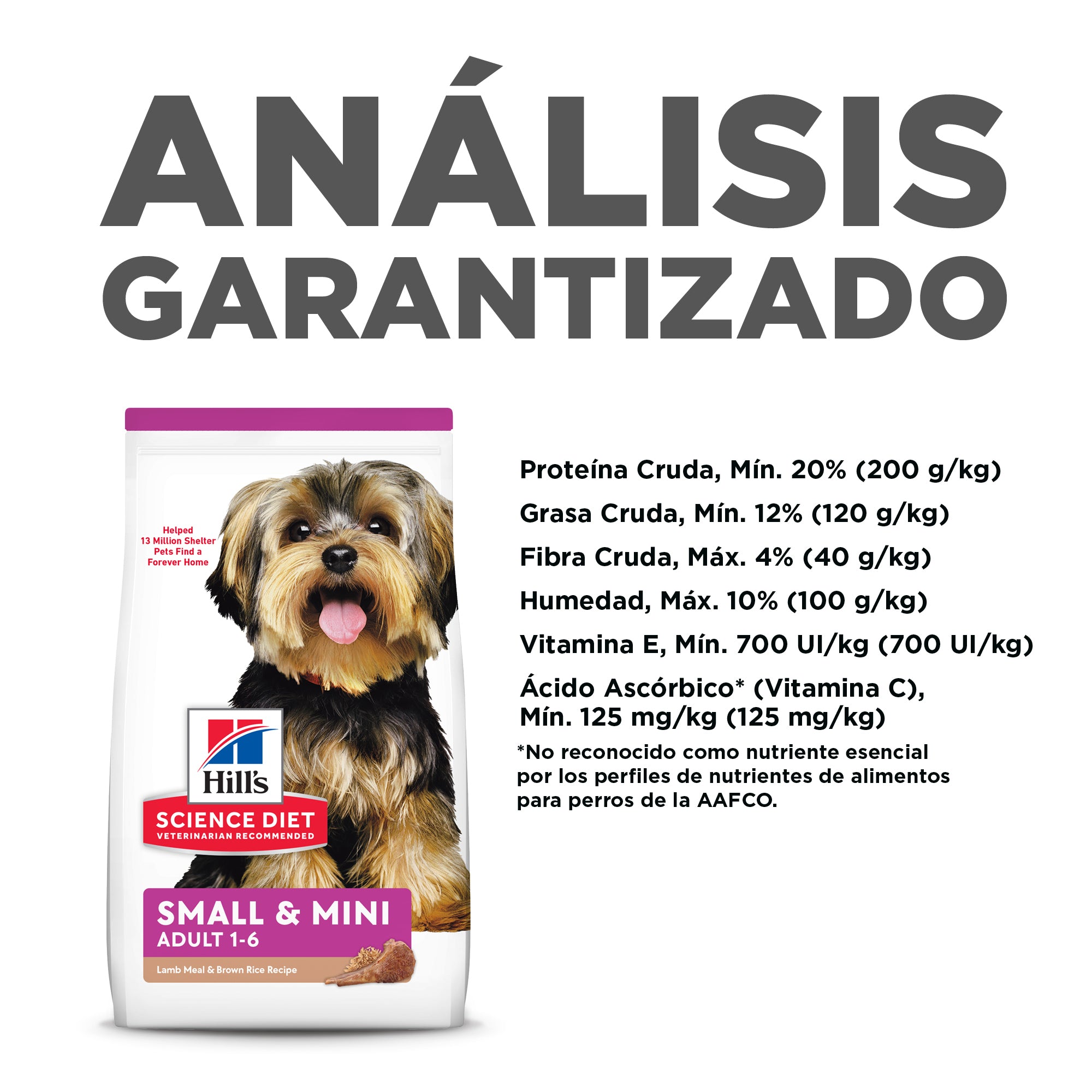 Comida Para Perro Hills SP Adulto Razas Mini Cordero
