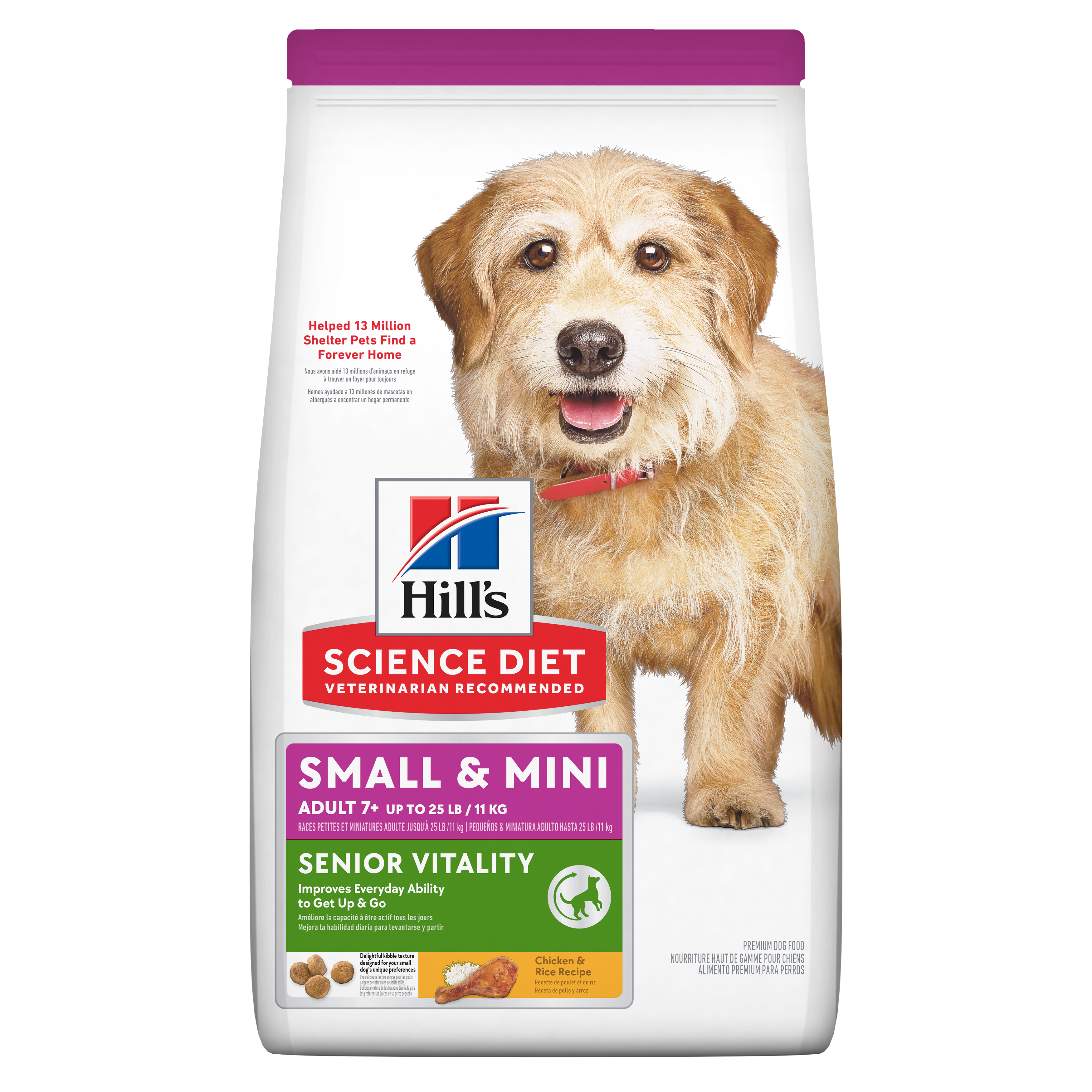 Comida para perro Hills Senior Vitality Adulto 7+ Razas Pequeñas y Mini 3.5Lbs