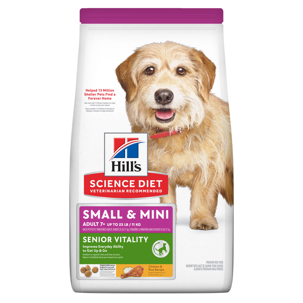 Comida para perro Hills Senior Vitality Adulto 7+ Razas Pequeñas y Mini 3.5Lbs
