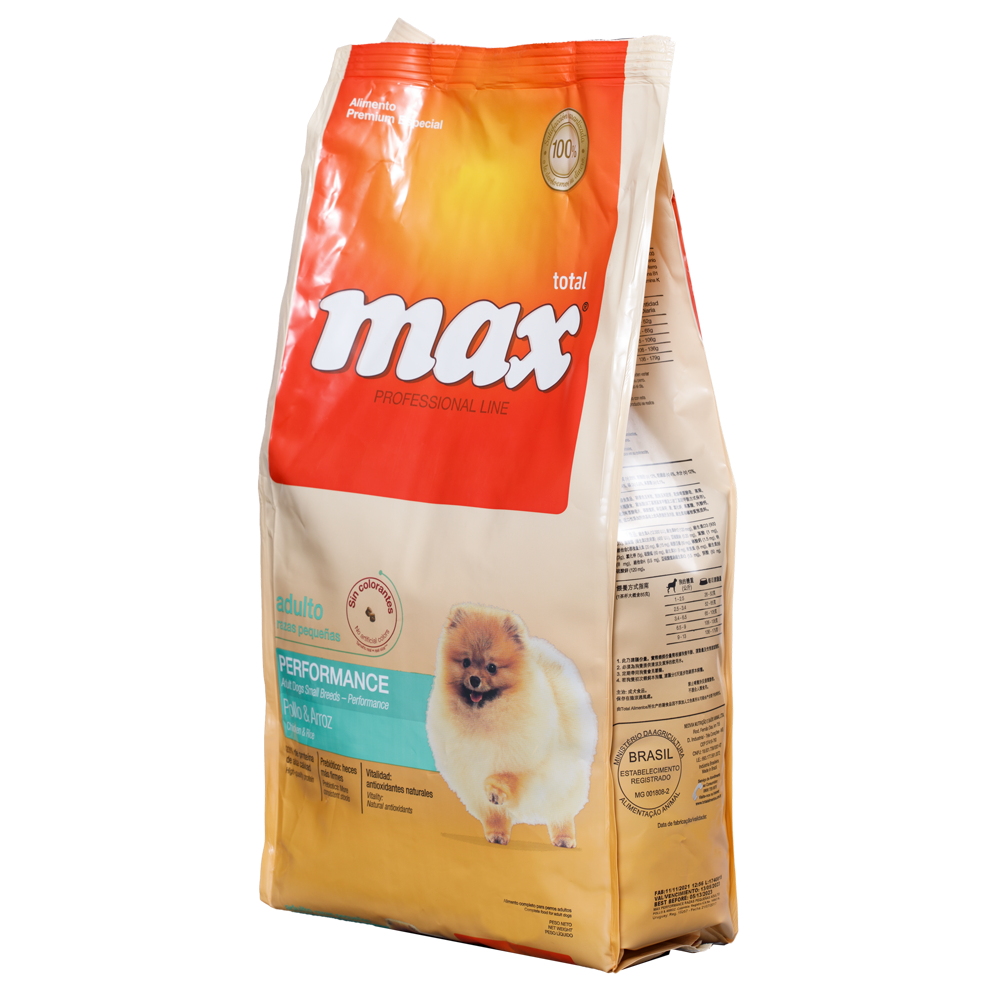 Comida Para Perro Max Adulto Razas Pequeñas Performance Pollo