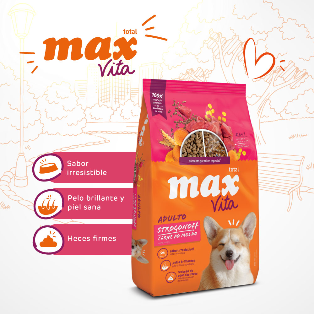 Comida Para Perro Max Vita Adulto Strogonoff