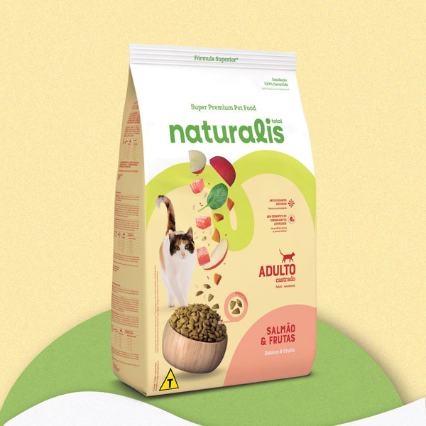 Comida para Gato Naturalis Adulto Castrado Salmon y Frutas