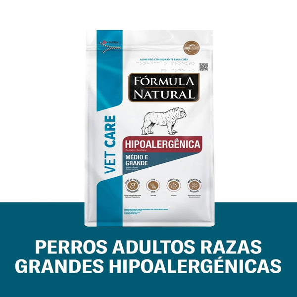 Comida para Perro Vet Care Hipoalergenico Raza Mediana y Grande Formula Natural Pollo