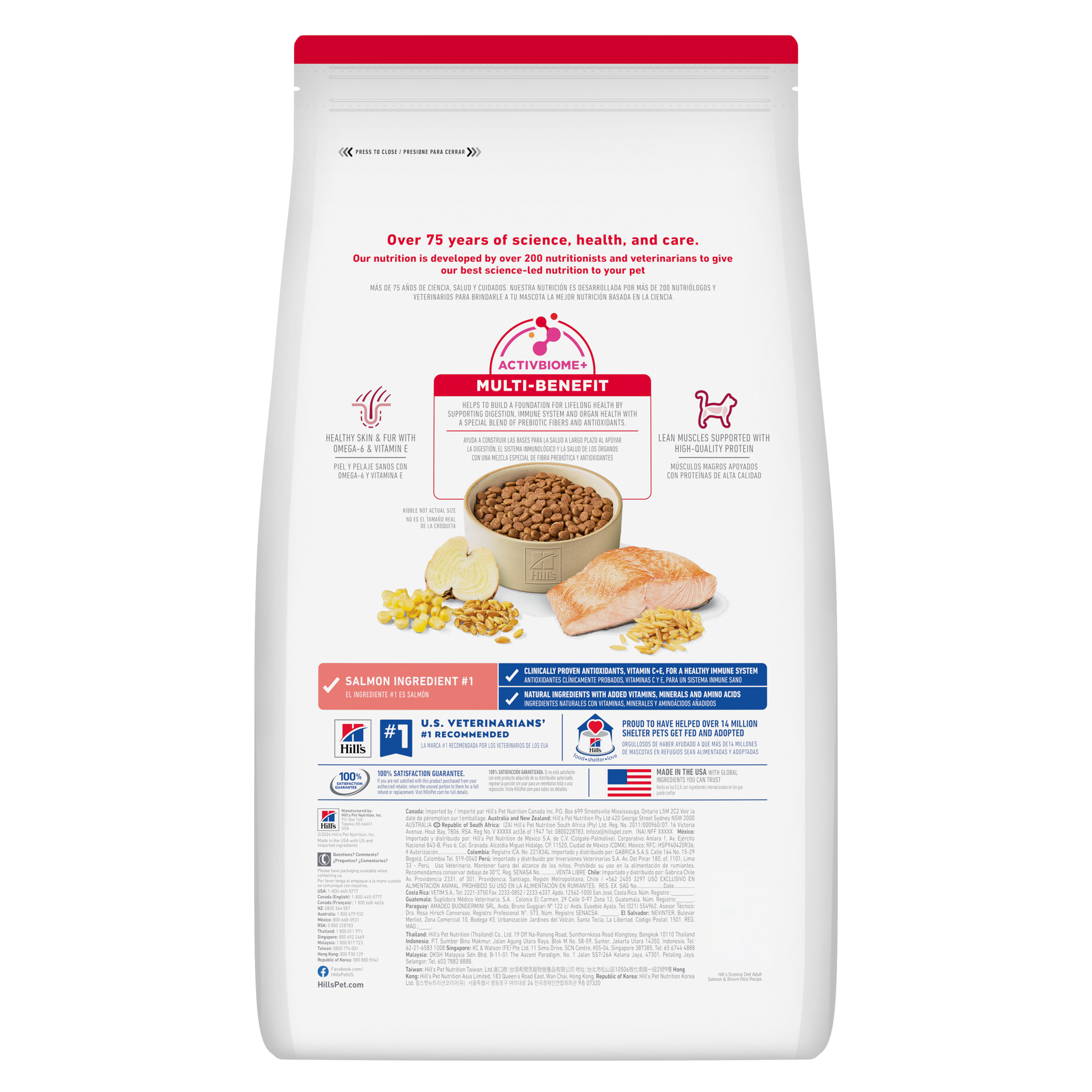 Alimento para Gato Hills Adulto Salmón 3,5 Lb