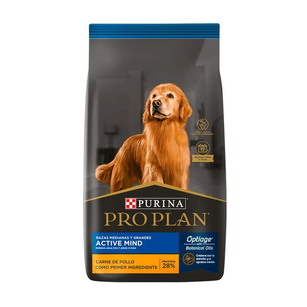 Comida para perros Purina Pro Plan adultos Mente Activa Razas Medianas y Grandes