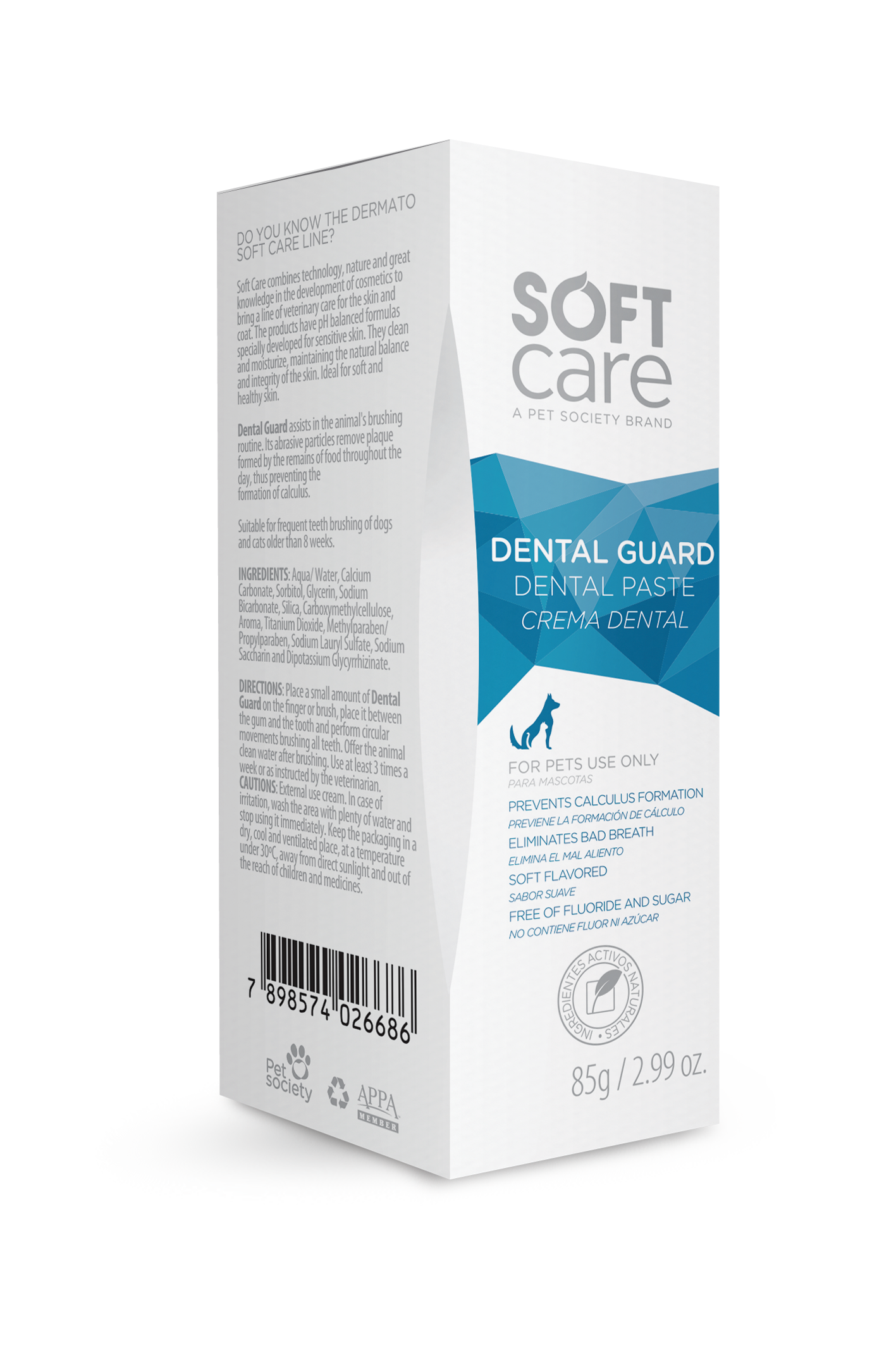 Crema Dental para Perros y Gatos Soft Care Dental Guard