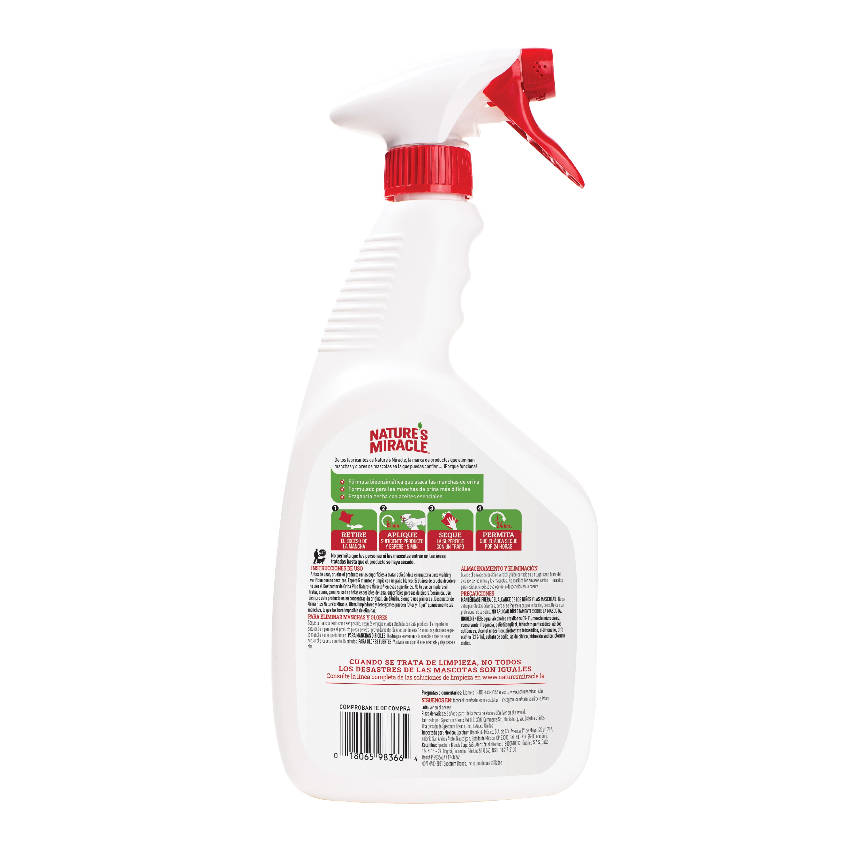 Spray destructor de orina perro Nature Miracle 32oz