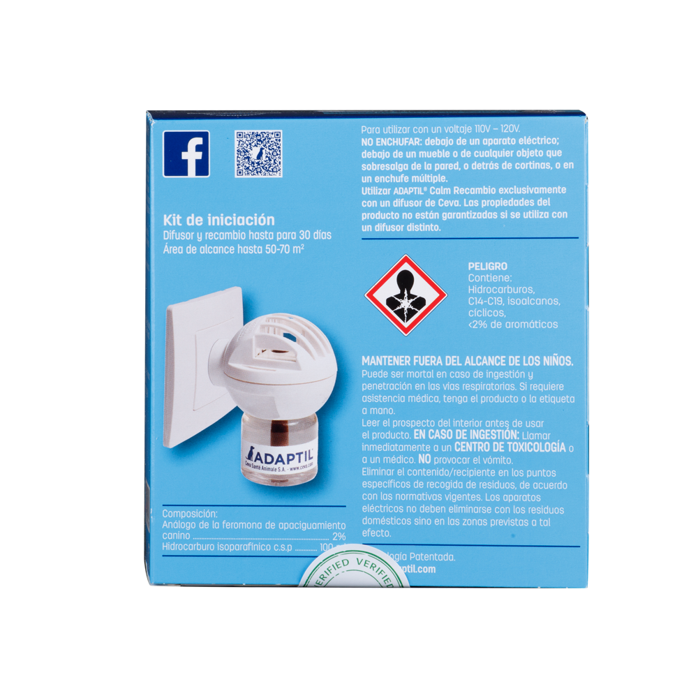 Difusor para Perro Adaptil + Recarga 48ml